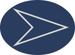  Pfeil auf blau